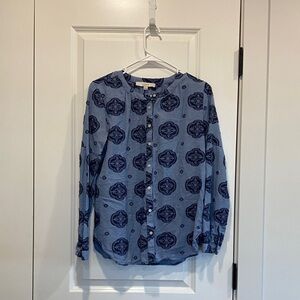 Loft cotton blue shirt